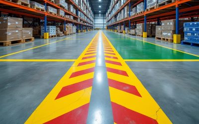 What is the best material for warehouse line marking?