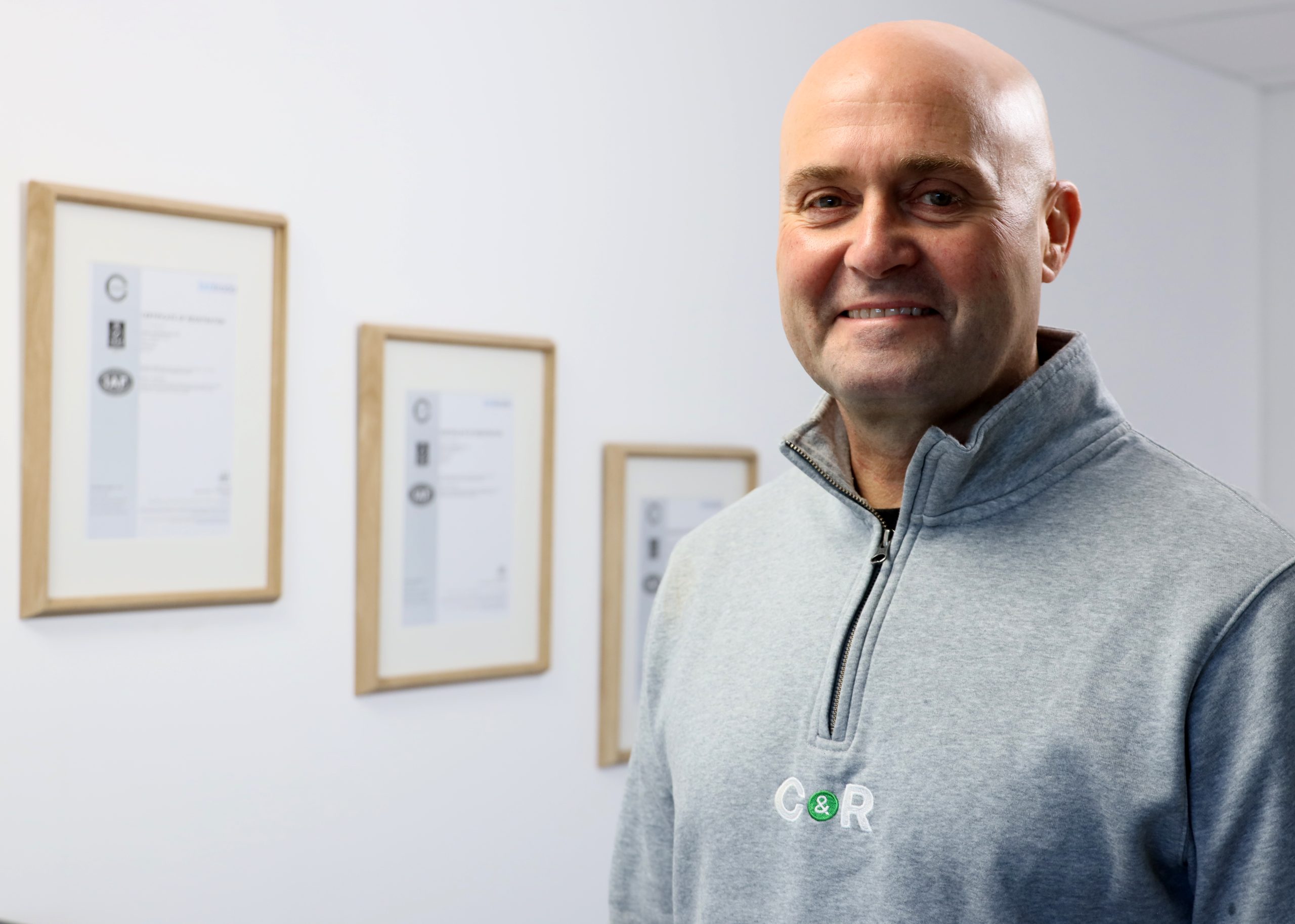 Darren Riggott, founder and CEO of C&R Line Marking, with over 30 years of industry experience in road and surface marking.